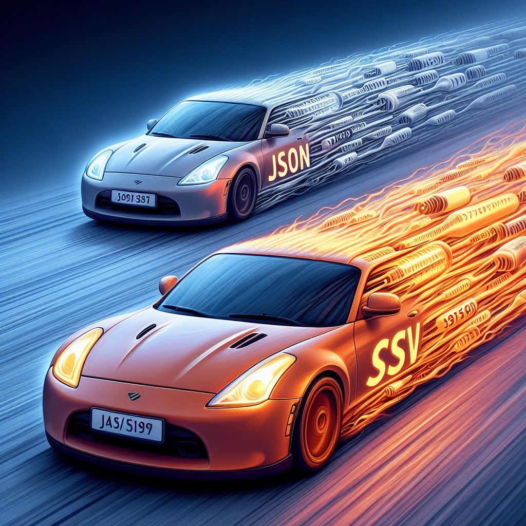 What is faster to retrieve - JSON or csv ?